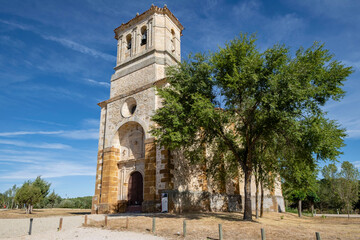 Ermita de la Virgen de la Blanca, renacentista, siglo XVIII ,Cabrejas del Pinar, Soria, Comunidad Autónoma de Castilla, Spain, Europe