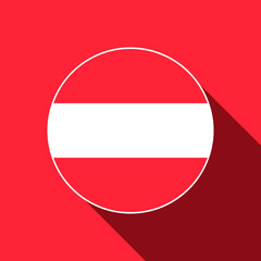 Country Austria. Austria flag. Vector illustration.