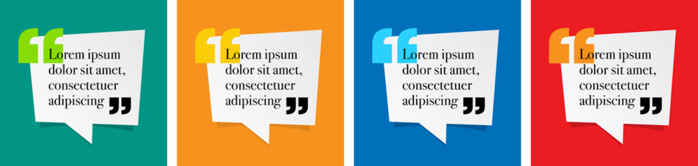 Sticky Notes with quotation marks (Vivid background) 