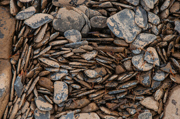 Textured Slate and Sandstone Rocks