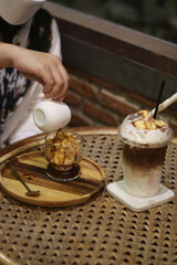 cup of coffee and cake