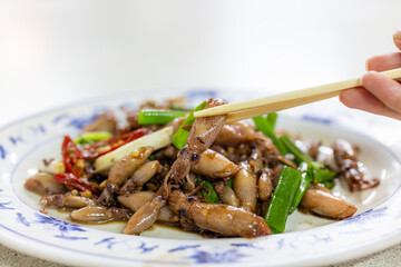 Penghu seafood fried little squid