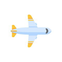 Passenger plane flying in the sky side view. travel concept