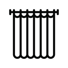 Curtain icon template