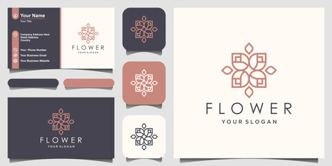 Flower abstract Logo design