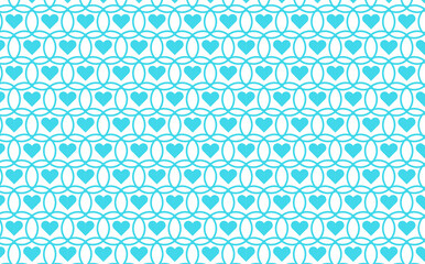 Seamless pattern with love shape.  Colorful Vector Pattern design. 