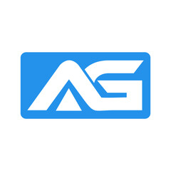 AG initials Logo Template abstract