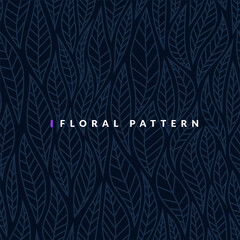 Seamless pattern with leaf.