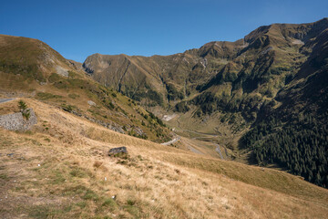 Beautiful nature of romanian mountains along Transfagarasan road