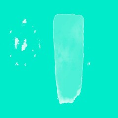 Blue watercolor splash in the center on a white background.