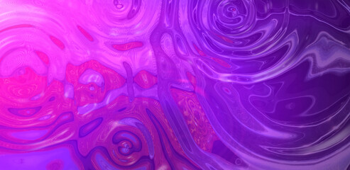 Blurred rippled pink purple pop art background. 3d rendering	