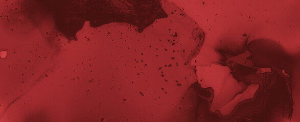 Grunge Blood Background. Rose Fluid Banner.