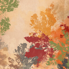 Autumn abstract scrapbook background universal design