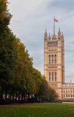 Fototapeta na wymiar Victoria Tower, London, United Kingdom. Vertical photo