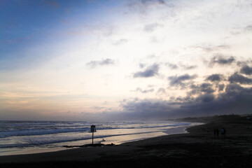 afternoon atmosphere on the beach