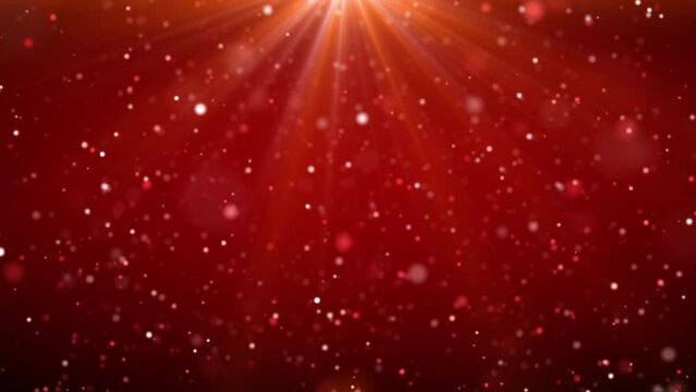 christmas red bokeh light holiday background loop