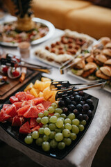 Table top view of spicy food stock photo.