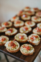 Table top view of spicy food stock photo.