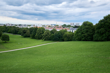 Fototapeta premium park in the city of Munich, Germany
