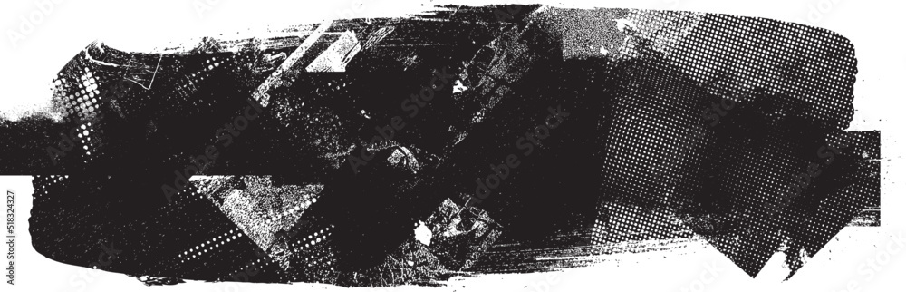 Leinwandbilder glitch distorted geometric shape . noise destroyed background . trendy defect overlay texture . glit