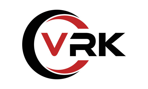 VRK swoosh three letter logo design vector template | monogram logo | abstract logo | wordmark logo | letter mark logo | business logo | brand logo | flat logo | minimalist logo | text | word | symbol