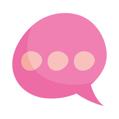 pink speech bubble
