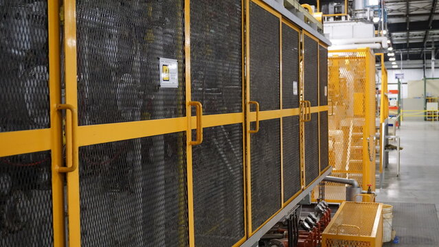 Industrial equipment in a factory