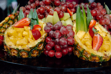 fruit salad on a plate