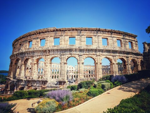 Amphitheater von pula in istrien