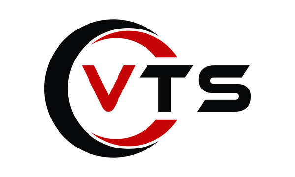 VTS swoosh three letter logo design vector template | monogram logo | abstract logo | wordmark logo | letter mark logo | business logo | brand logo | flat logo | minimalist logo | text | word | symbol