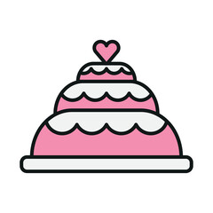 wedding cake icon