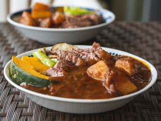 夏野菜とステーキのカレー
