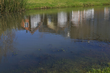 Obraz premium beautiful river in the city of talcahuano in southern chile
