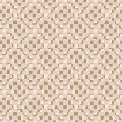 Geometric grunge texture. Seamless beige pattern.