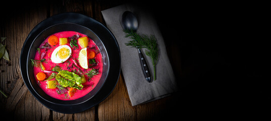 Botwinka Polish spring beetroot soup