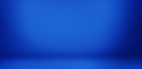 blue background for product presentation with shadow and light from windows