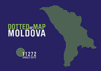 a dotted map of moldova