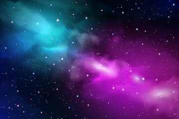 Fototapeta na wymiar colorful galaxy background with shining stars