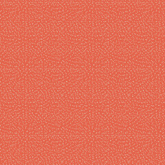 Seamless orange polka dot pattern. Tiling background. Abstract spring Easter texture. Holiday wrapping paper, event vector card. Fabric spring ornament with circles. Traditional design