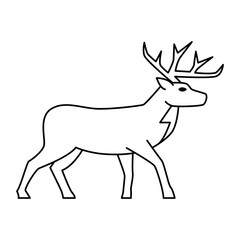 Deer Icon Vector On Trendy Design.