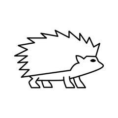 Porcupine Icon Vector On Trendy Design.