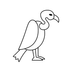 Fototapeta premium Vulture Icon Vector On Trendy Design.