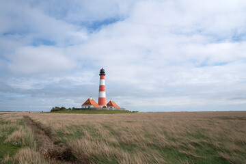 Lighthouse of Westerhever, North Frisia, Germany