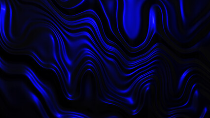 Blue dark Lava Melted background 3D rendering illustration