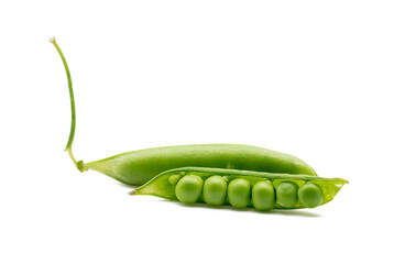 peas vegetable isolated on white background