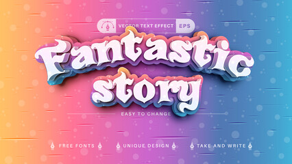 Fantasy Store - editable text effect,  font style graphic illustration © rwgusev