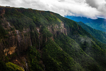 Nohsngithiang Falls (Seven Sisters Waterfalls) from Meghalaya, India