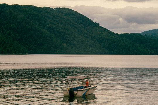 Lake at dusk