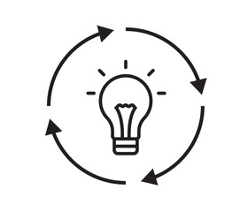 Brainstorm, creative idea icon design .