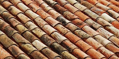 Castilian house roof, Valladolid, Spain